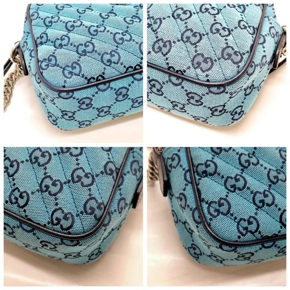 Gucci Crossbody bag Blue Canvas 850-042425 - Picture 6 of 14
